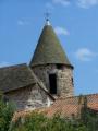 Un pigeonier perch sur le haut des toits