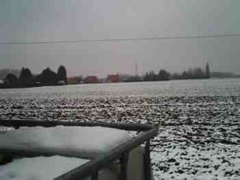 Plaine sous la neige